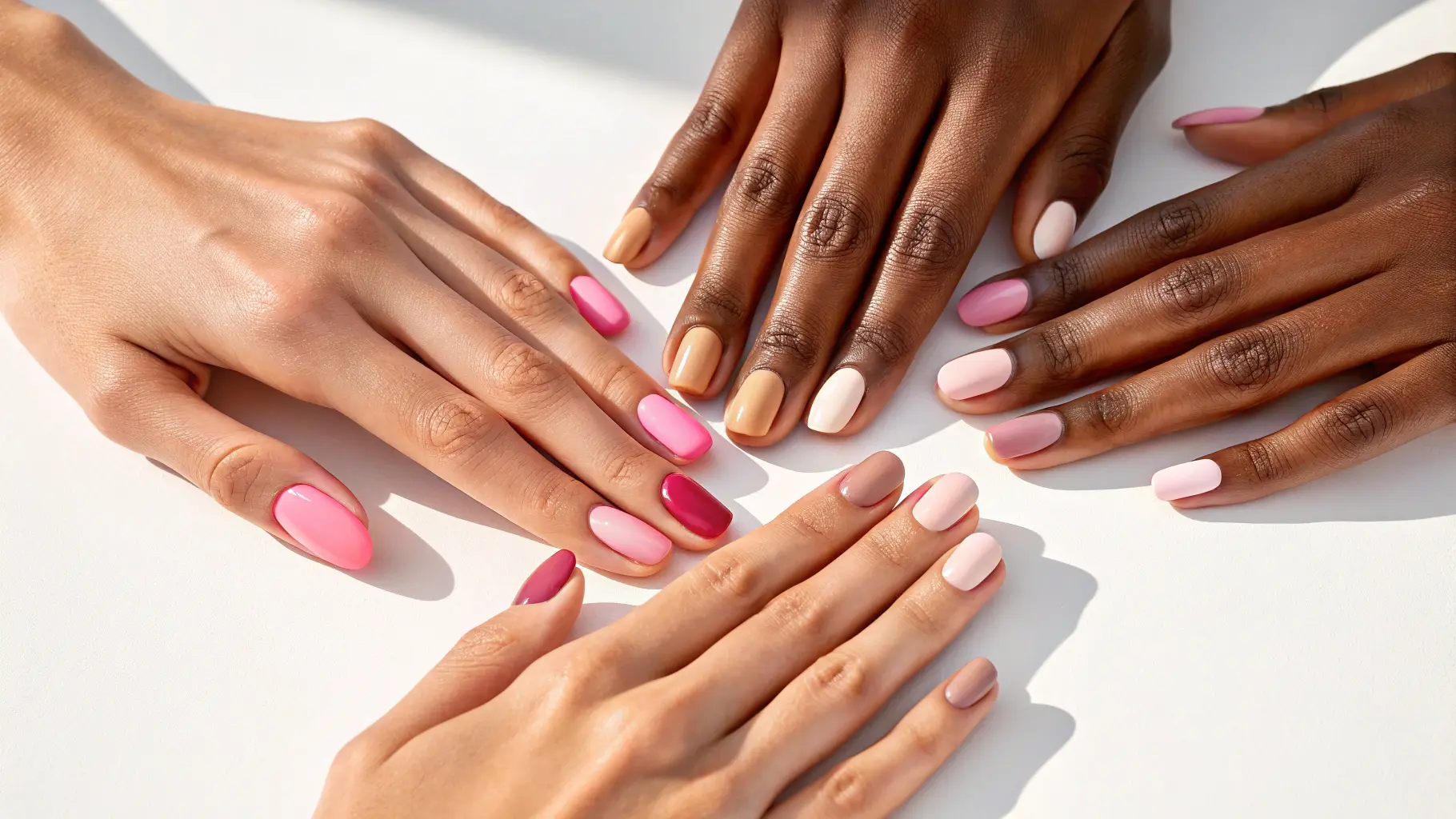 What Skin Tone Goes With Pink Nail Polish