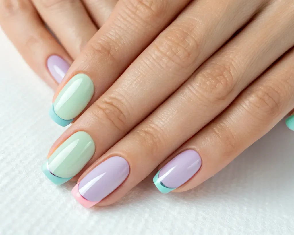 Pastel French Tips